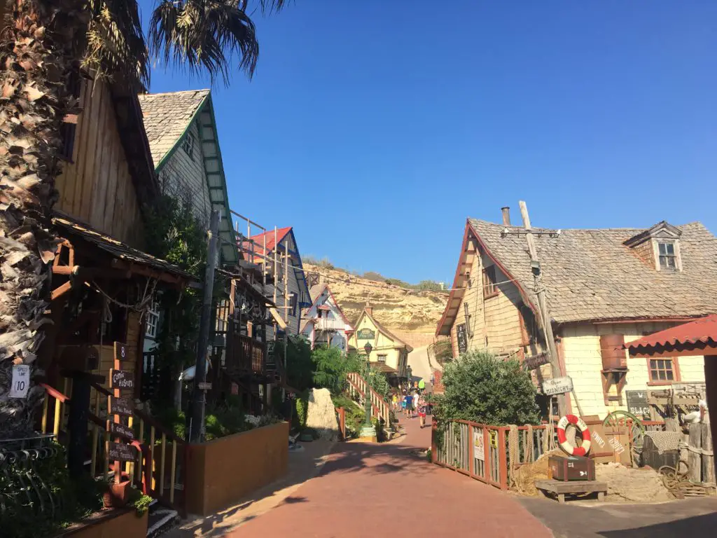 main path through Popeye Village