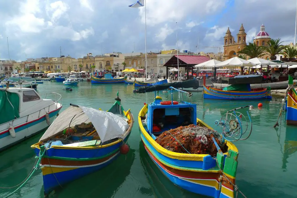 marsaxlokk boats malta