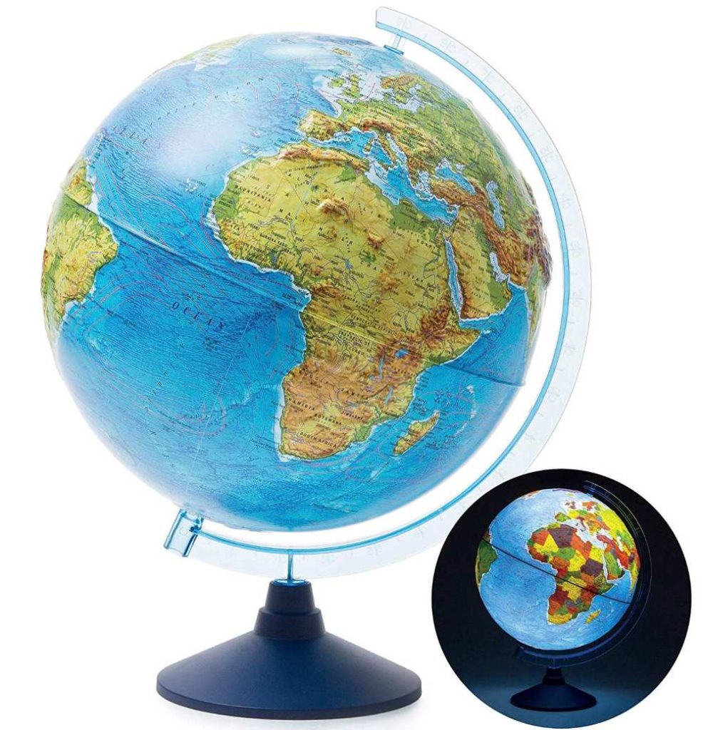 light up 3D globe