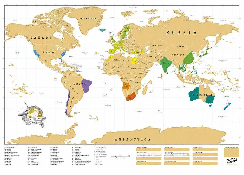 Luckies scratch map