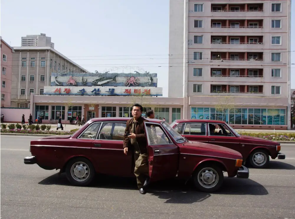 Volvos in North Korea