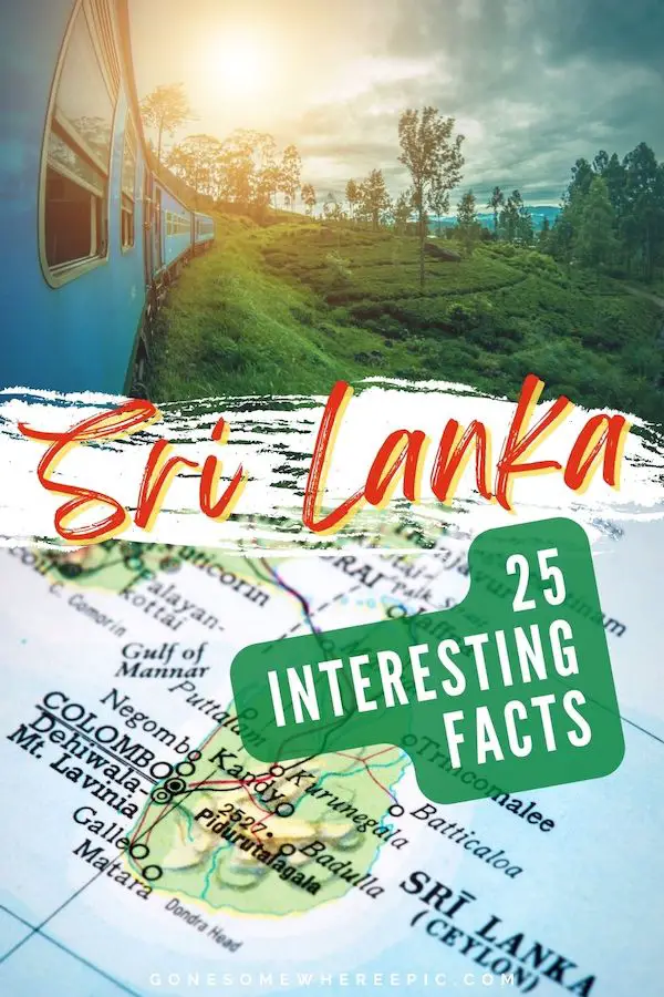 Sri Lanka Facts Pinterest