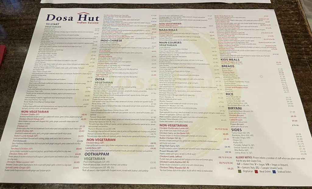 dosa-hut-menu