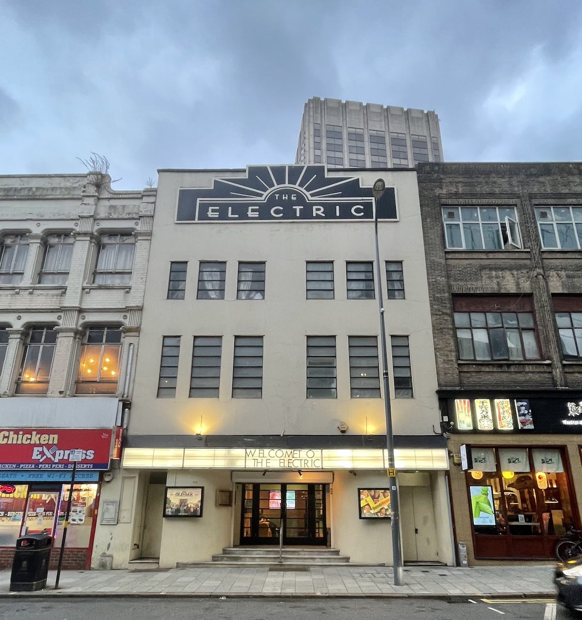front view of the electric cinema in birmingham, uk